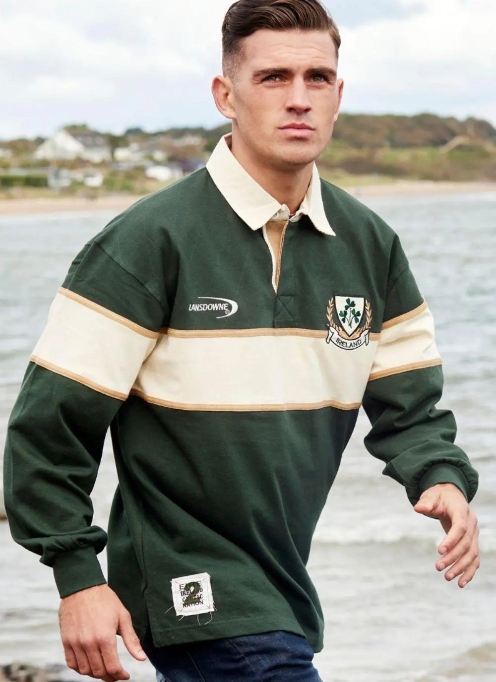 Rugby Shirt Ireland Three Shamrock